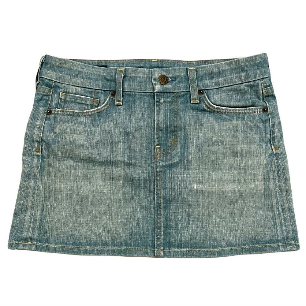 Citizens of Humanity Bridgette #308 Stretch Denim Mini Skirt Sz 27